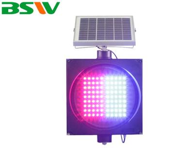 China Flashing Powered Flash Traffic Light Solar LED Traffic Light Safety Warning Sign à venda