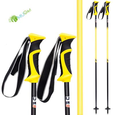 China Optional YumuQ One Piece OEM ODM Snow Baskets Carbon Handle Non-slip Plastic Ski Pole YQ052103 Fiber for sale