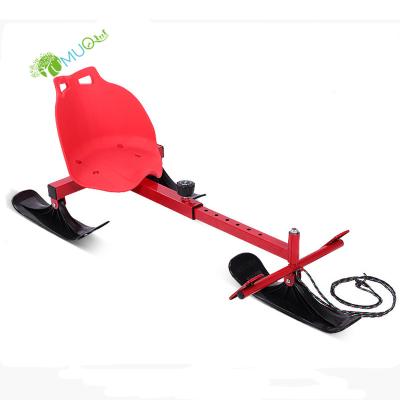 China YumuQ Kids Fun Length Rider Adjustable Steering Snow Sleigh Scooter With Brakes For Outdoor Skiing And Ice Skating Scooter YQ051333 for sale