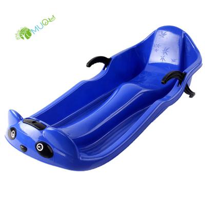 China YumuQ 2 Class Plastic Toboggan Winter Snow Sled With Brake YQ050866 for sale