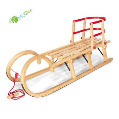 China YumuQ 90CM Classic Kids Snow Sled For Outdoor Skiing, Winter Sports And Gifts Toys Foldable Wooden Sled YQ050837 for sale