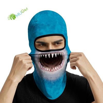 China YumuQ Men's OEM ODM Winter Sports Cold Winter Printed Ski Mask 3D Halloween Balaclava Balaclava Face Mask Neck Cuff for sale