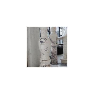 China Modern High Quality Durable White Marble Elegant Artistic Works Marble Vases for sale