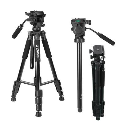 China Universal Video Camera Zomei Q310 PTZ Hydraulic Damping Tripod Metal Tripods for sale