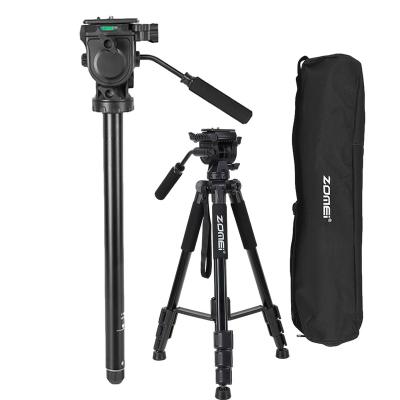 China Video Camera Zomei 360 Ball Tripod Head Professional Camera Stand Q310 Video Monopod Black for sale