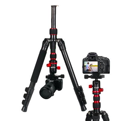 China ZOMEI M5 Digital Camera Professional Aluminum Tripod Column Multifunctional Horizontal Center Camera Tripod with Tripod Ball Head for DSLR for sale