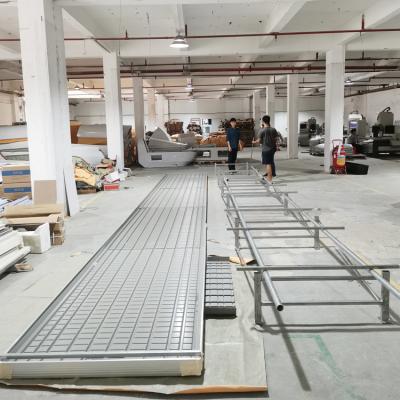 China ABS Flood Bench System Movable Greenhouse Ebb And Flood Connectable Infinite Plastic Tray for sale