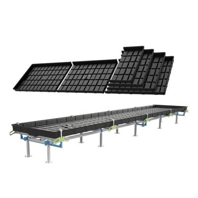 China Customization System Wholesale Hydroponic Table ABS and Tray Aluminum Galvanized Rolling Bench Ebb and Flow for sale