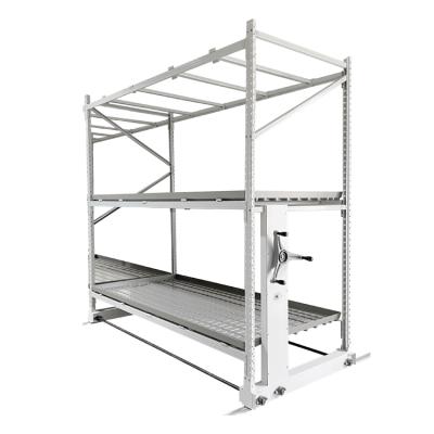 China Farms 4' x 8' Hydroponic Rolling Growing Tray Stand Steel Movable Plants Flood Bench System for sale