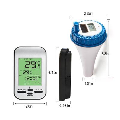 China 6.6*12*2.2CM Swimming Pool Wireless Thermometer Portable Magnetic Tape Recording Device for sale