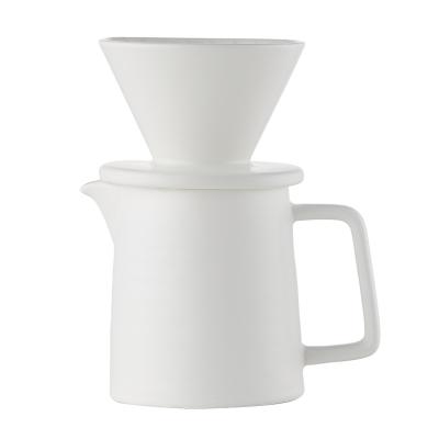 China Viable Hot Sale Custom Logo Espresso Coffee V60 Dripper Drip Filter Ceramic Cup Set for sale