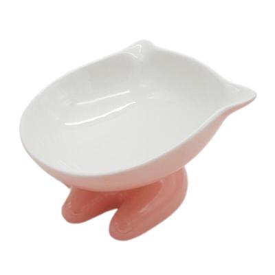 China New Colorful Ceramic Pet Tending Wholesale Viable Cat Dogs Slow Feeder Bowl For Water for sale