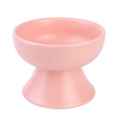 China New Hot Selling Custom Viable Japanese Style Ceramic Cat Dog Slow Feeder Bowl For Pet for sale