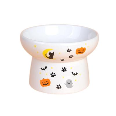 China Durable Special Design Durable Quality Non Spill Ceramic Slow Feeder Bowls For Dogs Cat for sale