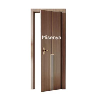 China Wholesale Popular Solid Toilet Sound Insulation Misenya Factory Design Interior Wooden Door For Bedrooms for sale