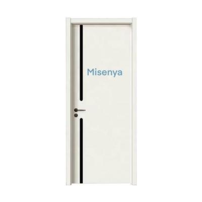 China Interior Sound Insulation Misenya Wood Frames Prehung Walnut Color Bedroom Door For America for sale