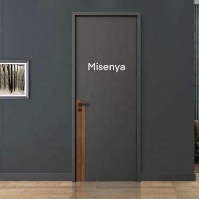 China Sound Insulation Misenya USA Villa Interior Door Modern Design Main Exterior Single Solid Wood Entrance Doors for USA for sale