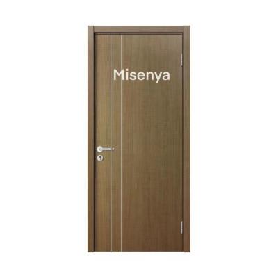 China Modern Design Misenya Sound Insulation PVC Interior High Quality Melamine Paint Laminated Wooden Door For Apartment for sale