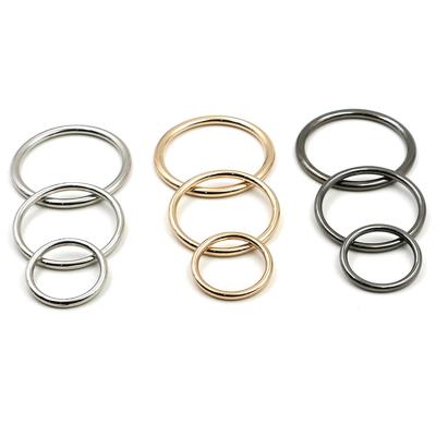 China Bag Handbag Quality Metal Rings Various Sizes Solid Alloy O Rings Round Circles For Bags for sale