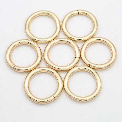 China Round Bag Metal Handbag Gap Rings Various Sizes Solid Alloy O Rings Round Hoops For Bags for sale