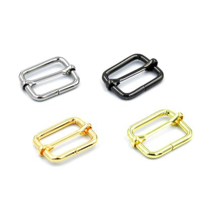 China Bag Shiny Bright Bright Finish Multiple Sizes Metal Tri Glide Buckle Nickel Free Metal Three Bars Buckle For Bags And Straps for sale