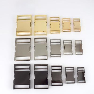 China Multiple Side Release Buckle Metal Various Colors Sizes Metal Briefcase Buckles for Straps and Belt for sale