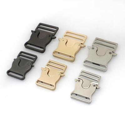 China Bag Quality Metal Side Release Buckle Various Sizes Metal Satchel Buckles for Straps and Belt for sale