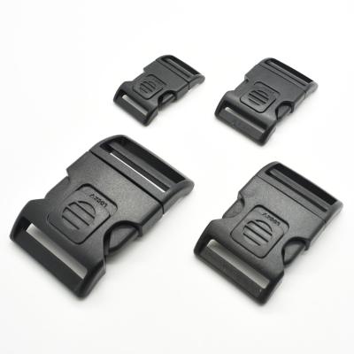 China Dark Black Plastic Bag Version Buckle Quick Released Adjuster Side Buckle Various Sizes Ties Buckle for sale