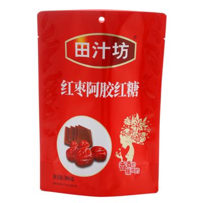 China Safety 300g jujube ejiao black sugar pos bag with aluminum foil for sale