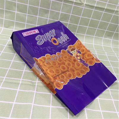 China Safety Custom Heat Seal Color Printing Plastic Food Packaging Bags For Baby Cookies Puffed Snacks for sale