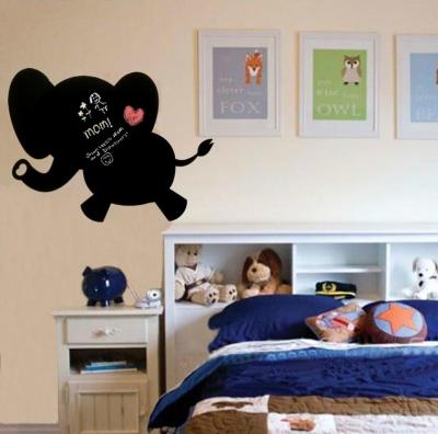 China Custom Decorative Sticker Cartoon Animal Shaped Reusable Self Adhesive Vinyl Wall Chalkboard Stickers for sale