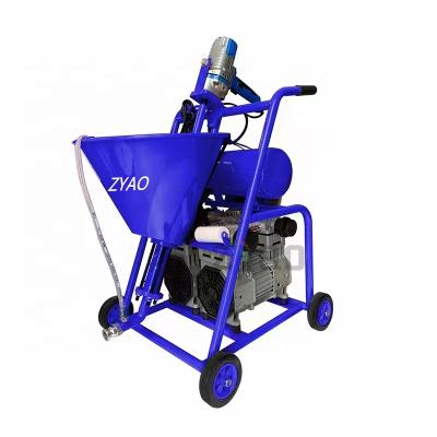 China Construction worksÂ   Multifunctional Dual Compressor Engineering Pump Wall Small Cement Drywall Cement Plaster Spray Coating Machine for sale