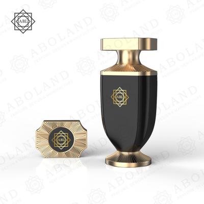 China China Manufacture OEM ODM Cosmetic Glass Bottle 50ml 100ml Perfume Bottle With Zamac Cap for sale