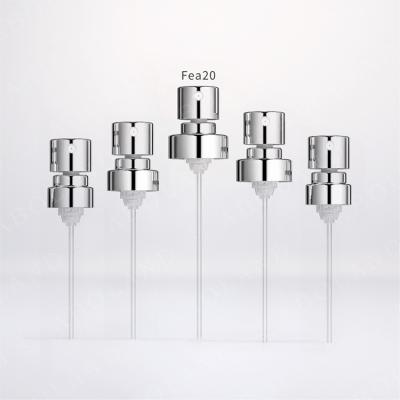 China Non Spill Hot Selling Best Quality Perfume Pump-Fea20 Custom Perfume Pump Sprayer Silver Color&Logo for sale