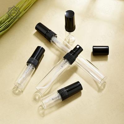 China Wholesale Latest Mini Style Cosmetic Package 12mm Perfume Vial 2ml 3ml 5ml 10ml Perfume Tester Cosmetic Clear Glass Bottle for sale