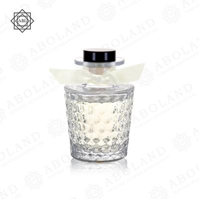 China Cosmetic Custom Elegant Perfume Bottle Gift Box Candle Jar Custom Glass Jars for sale