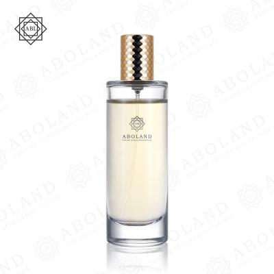 China Wholesale High Quality Cosmetic Perfume Package 35ml Small Cylindrical Glass Perfume Bottle for sale