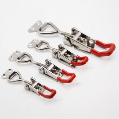 China Adjustable Series Various Concealed Draw Toggle Hook Clips Latch With Lock Stainless Steel Quick Release for sale