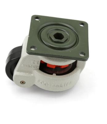 China Flat Swivel Flat Caster Freewheel Adjustable Horizontal Wheel 40F 60F 80F for sale