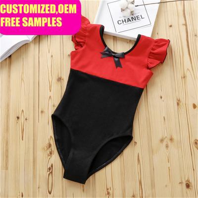 China Dancer Tights 2023 Hot Sale Girls Ballet Training Dance Wear Cotton Floating Sleeve Kids Dancer Tights for sale