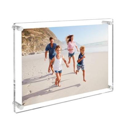 China Morden Clear Thin Acrylic Plexiglass Sheet Picture Picture Frame Poster Sign Holder 8.5x11 Wall Mounted Acrylic Photo Frames for sale