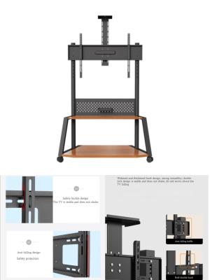 China 49 - 110-Zoll Mobil TV-Wagen Flachbildschirme TV-Boden Stehmonitor Stand mit Rädern Halte bis zu 150 kg zu verkaufen