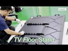 led lcd oled rolling tv mount with locking wheels rolling television cart with media shelf
