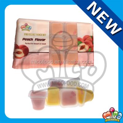 China Natural Frugurt Yogurt Peach Flavor Pudding for sale