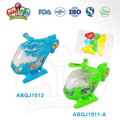 China Cartoon Toys Plastic Helicopter Toy Candy for sale