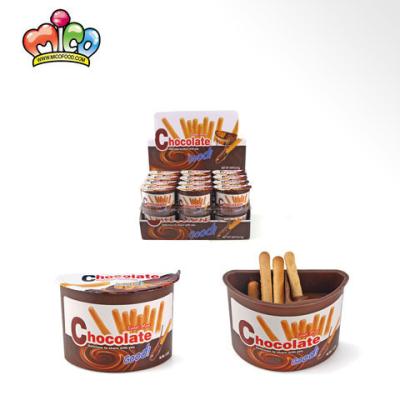 China High Quality Cup of Chocolate Accompanying Sauce with Finger Cookie Bar for sale