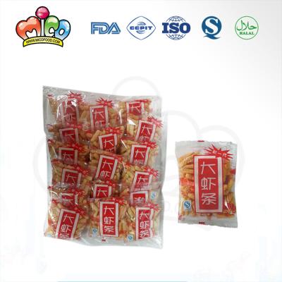 China Millet snack prawn strips for sale