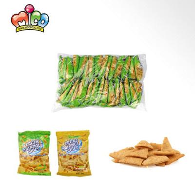 China Chicken Flavor Snacks Triangle Natural Salted Crispy Fries for sale