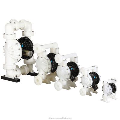 China Drinking Water Treatment PP 1 Inch PTFE Pneumatic Diaphragm Pump For Strong Acid And Alkali Double Pneumatic Diaphragm for sale