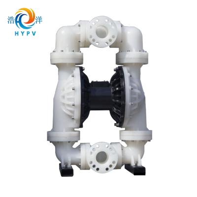 China Compact Size 3 Inch Polypropylene Chemical Air Operated Diaphragm Pump With Flange Connection for sale